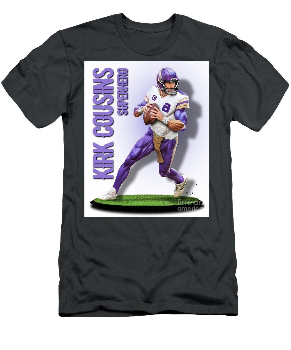 Kirk Cousins Superhero 1 Robert Williams T-Shirt