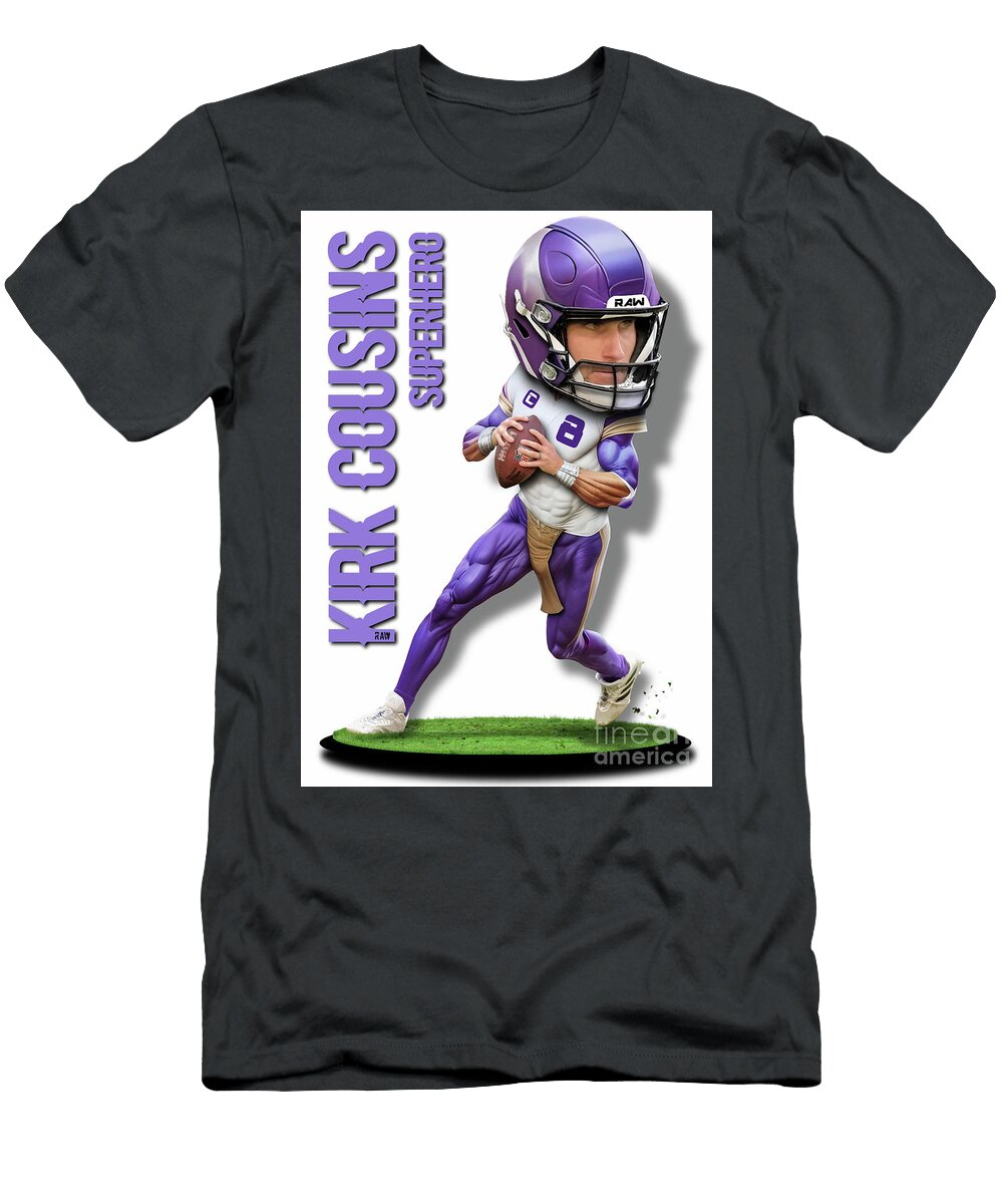 Kirk Cousins Superhero Bobble Head 1a Robert Williams T-Shirt