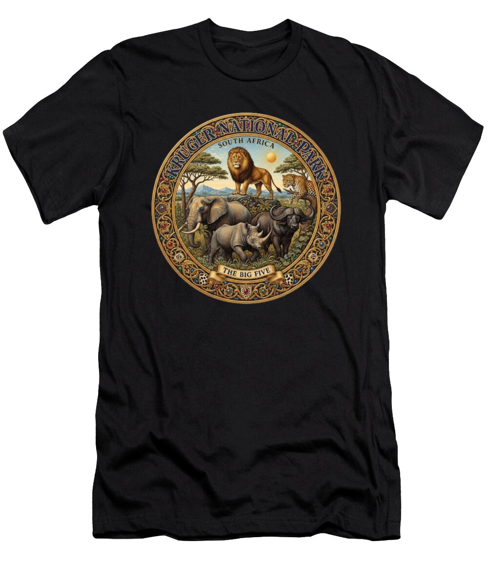 Kruger National Park 1 Lik Batonboot T-Shirt