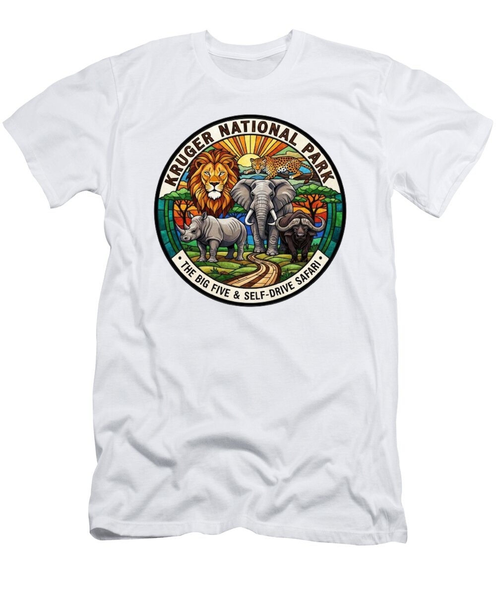 Kruger National Park 4 Lik Batonboot T-Shirt