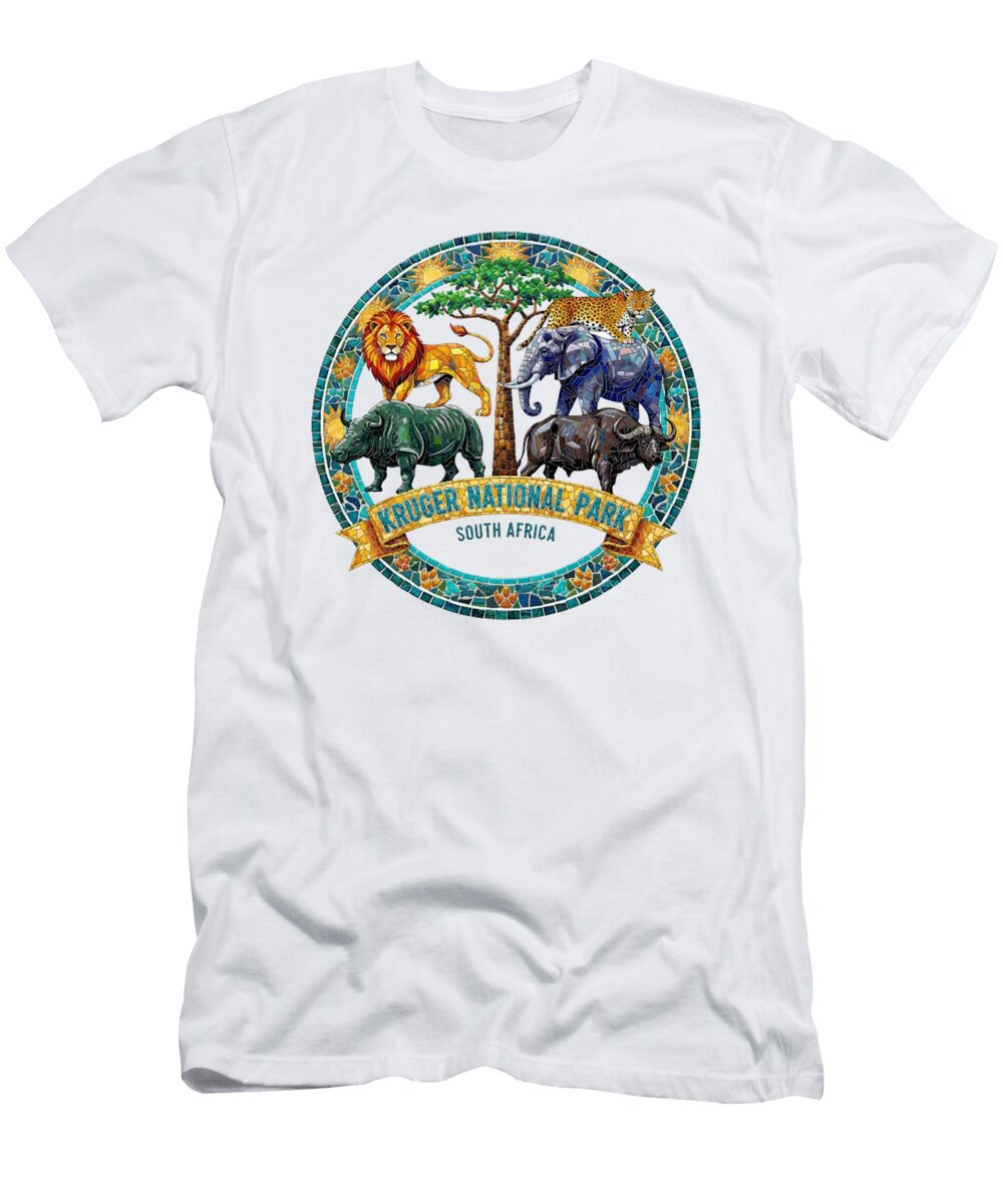 Kruger National Park 5 Lik Batonboot T-Shirt