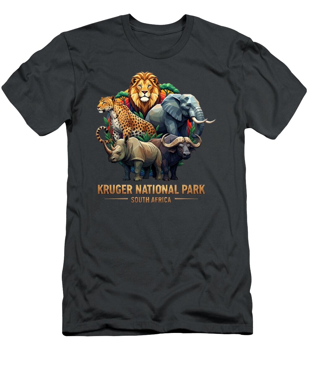 Kruger National Park 7 Lik Batonboot T-Shirt