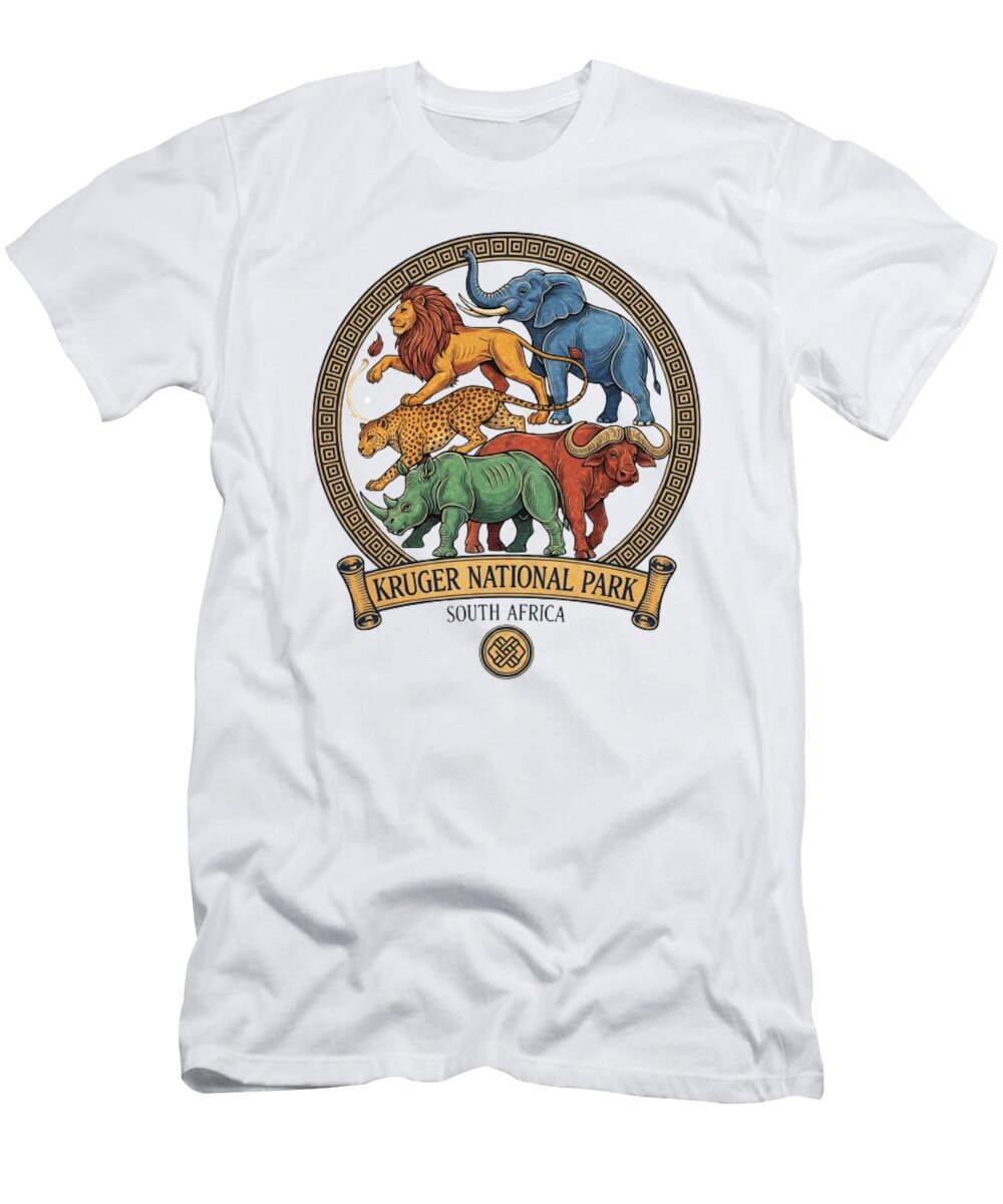 Kruger National Park 9 Lik Batonboot T-Shirt