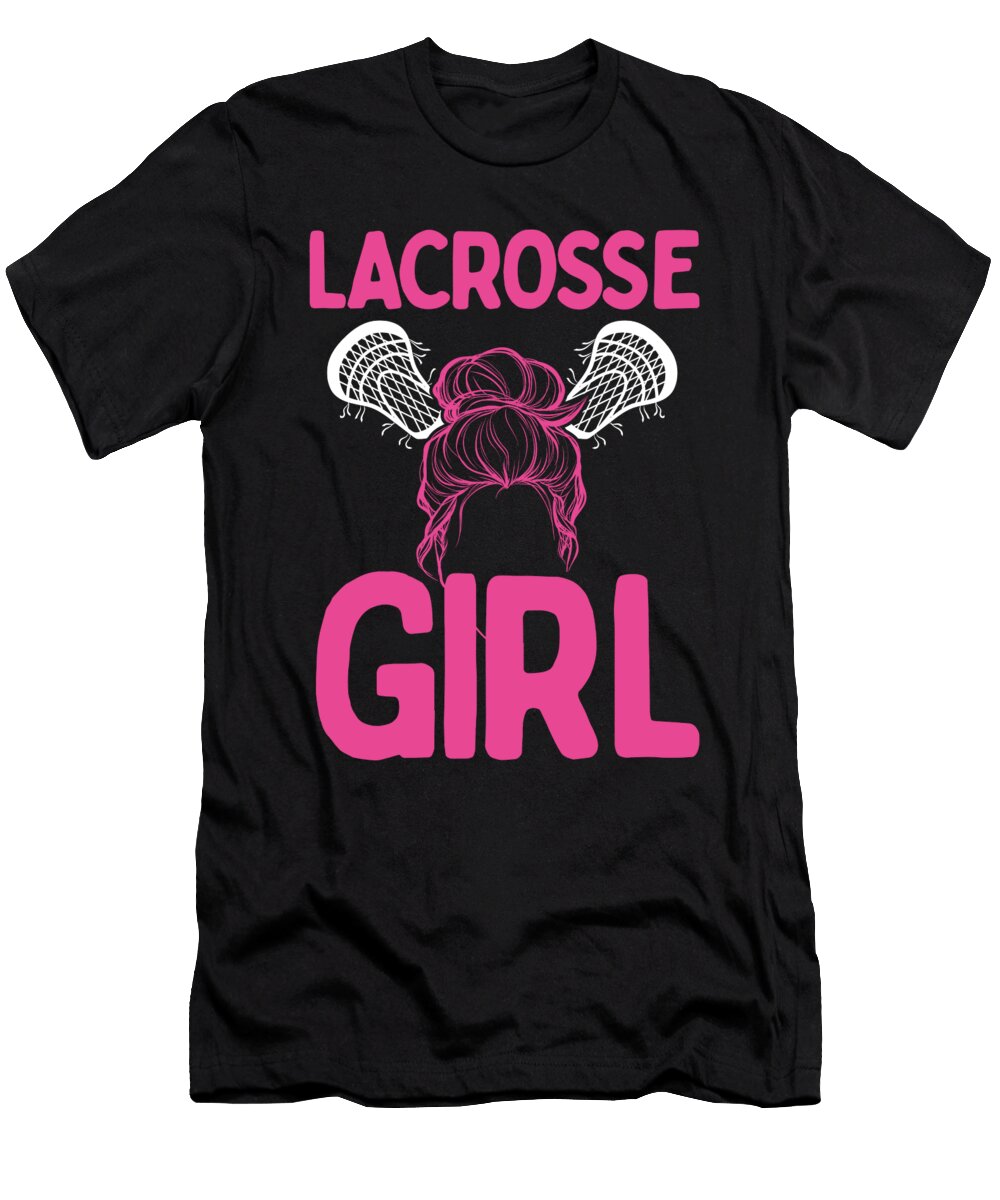 Lacrosse Girl Lax Player Laxlife Lover Sports Team Raphaelartdesign T-Shirt