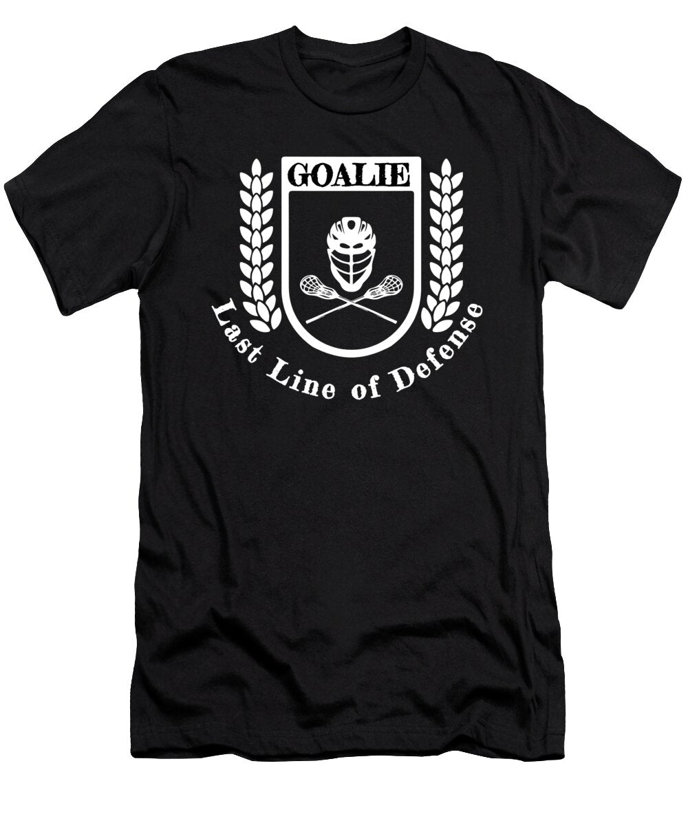Lacrosse Goalie Last Line of Defense Lax Sport Goat Lacrosse Player Lacrosse Game Relax Steeze Kanig Designs T-Shirt