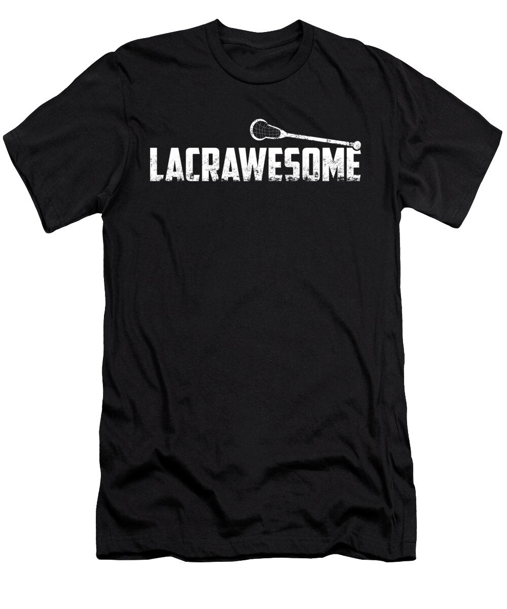 Lacrosse Is Lacrawesome Lax Sport Goat Lacrosse Player Lacrosse Game Relax Steeze Kanig Designs T-Shirt