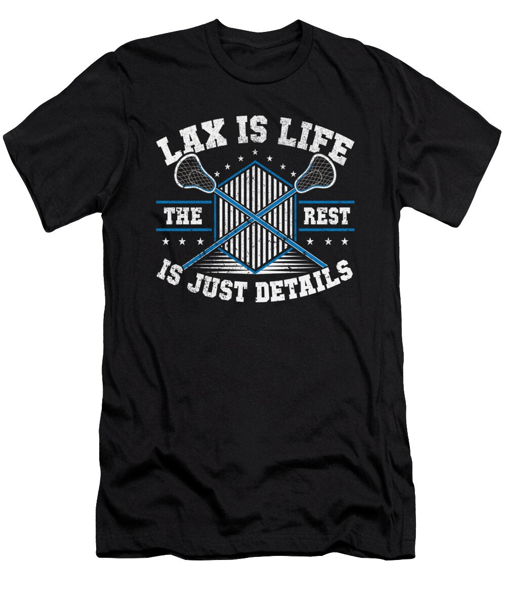 Lacrosse Life Lax Team Player Lacrosse Crazy Squirrel T-Shirt