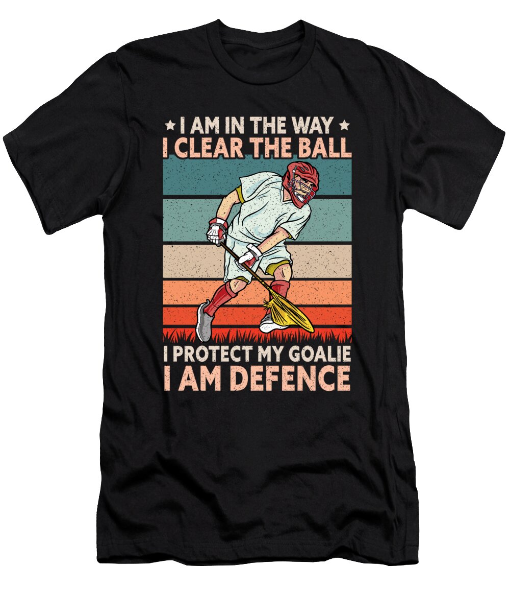 Lacrosse Player I Protect My Goalie Lacrosse Colorfulsnow T-Shirt