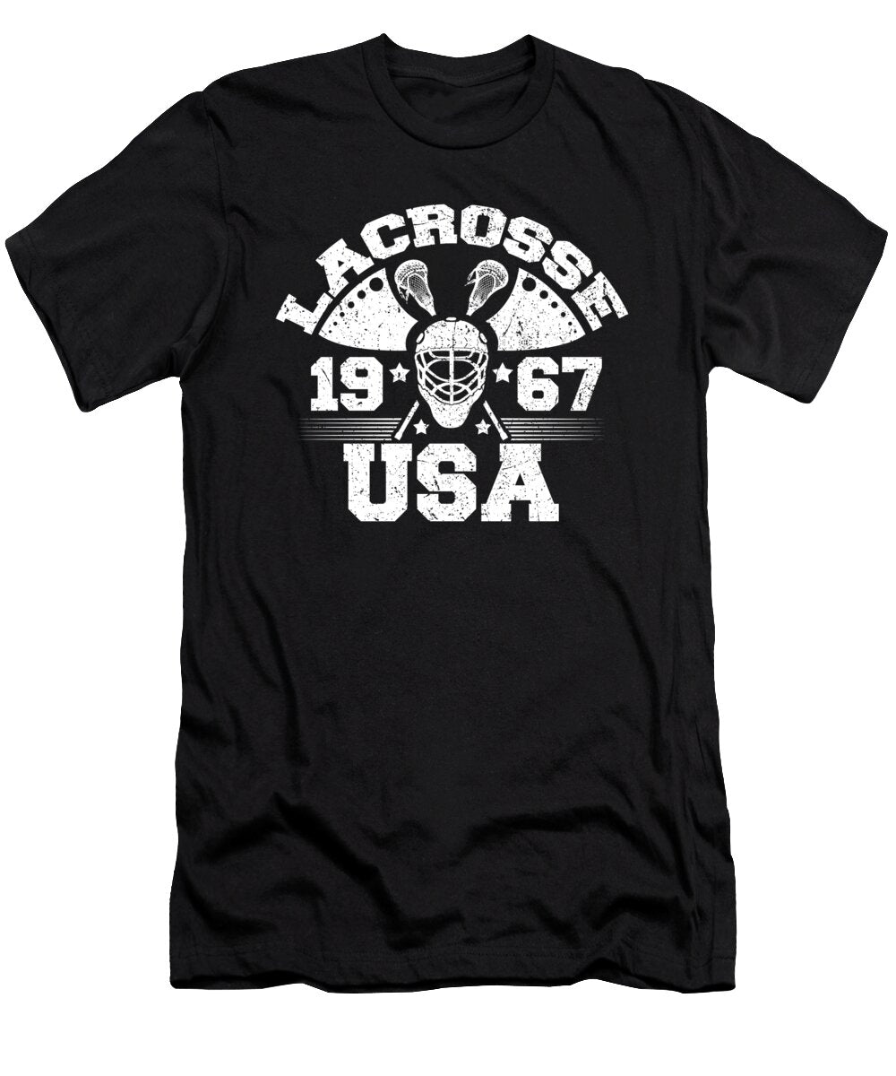 Lacrosse Player Lacrose 1967 USA Kanig Designs T-Shirt
