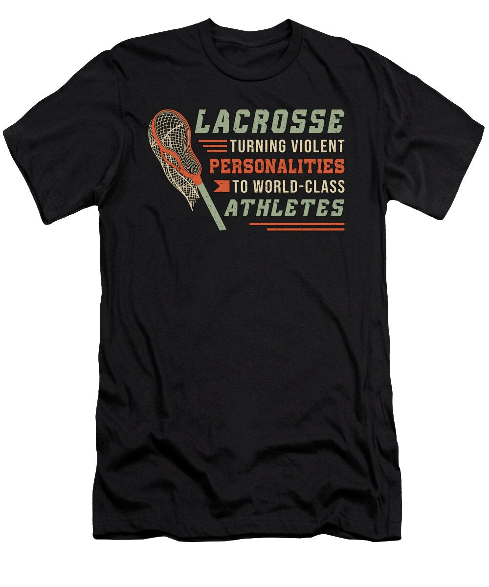 Lacrosse Player Lax Sport Sports Stick Funny Gift Tshirtconcepts Marvin Poppe T-Shirt