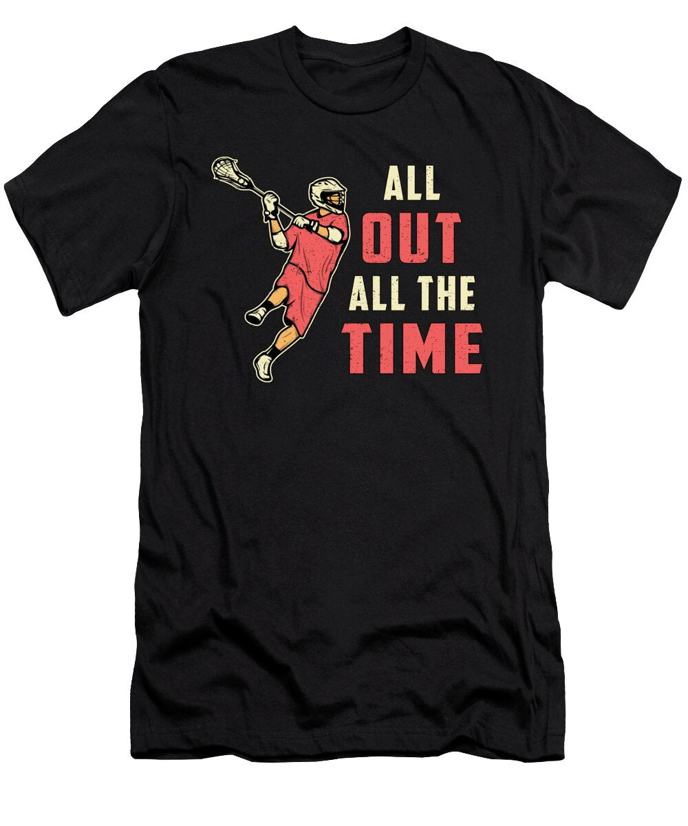 Lacrosse Player Lax Sport Stick Sports Funny Gift Tshirtconcepts Marvin Poppe T-Shirt