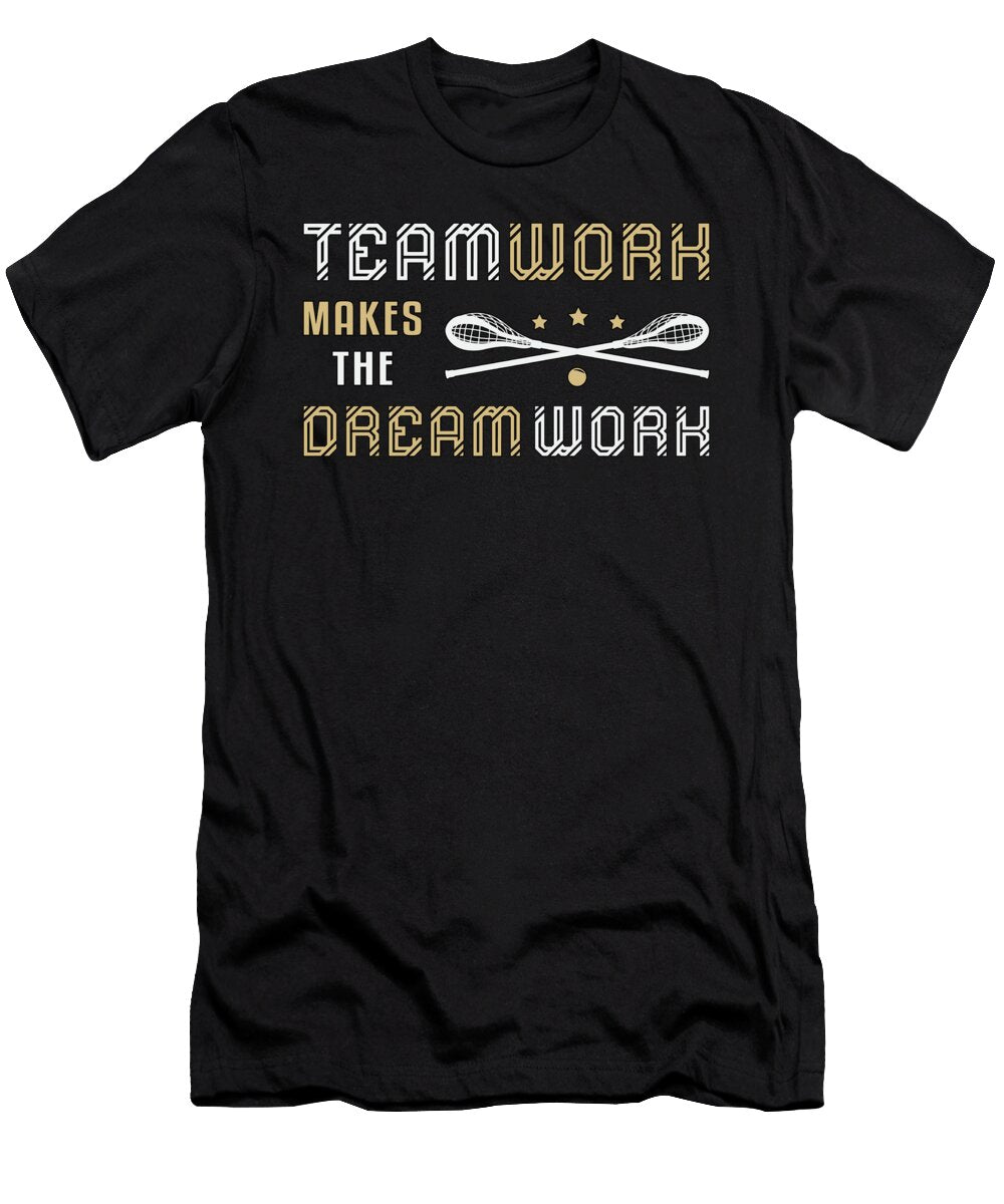 Lacrosse Player Lax Sport Teamwork Funny Gift Tshirtconcepts Marvin Poppe T-Shirt
