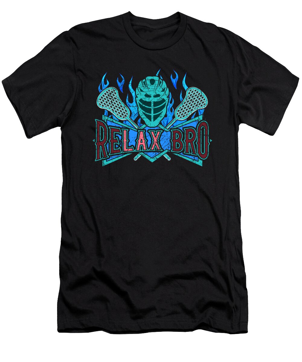 Lacrosse Player Relax Bro Lacrosse Team Kanig Designs T-Shirt