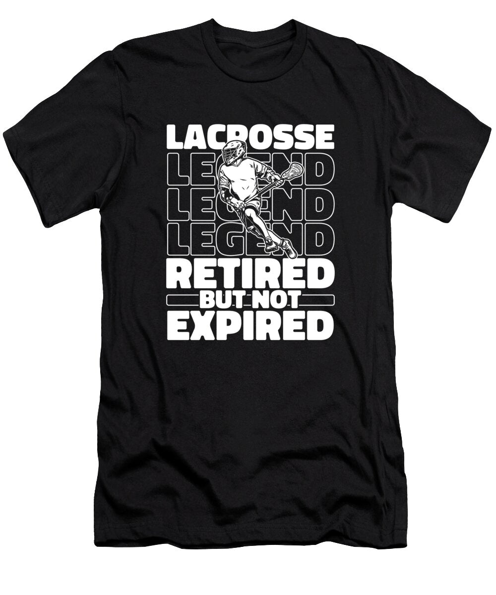Lacrosse Retired Sport Lacrosse Crazy Squirrel T-Shirt