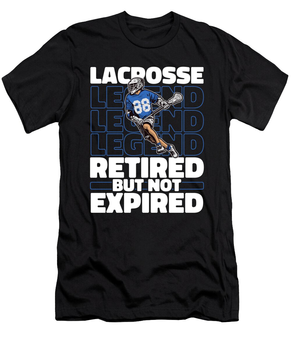 Lacrosse Retiree Sport Lacrosse Crazy Squirrel T-Shirt