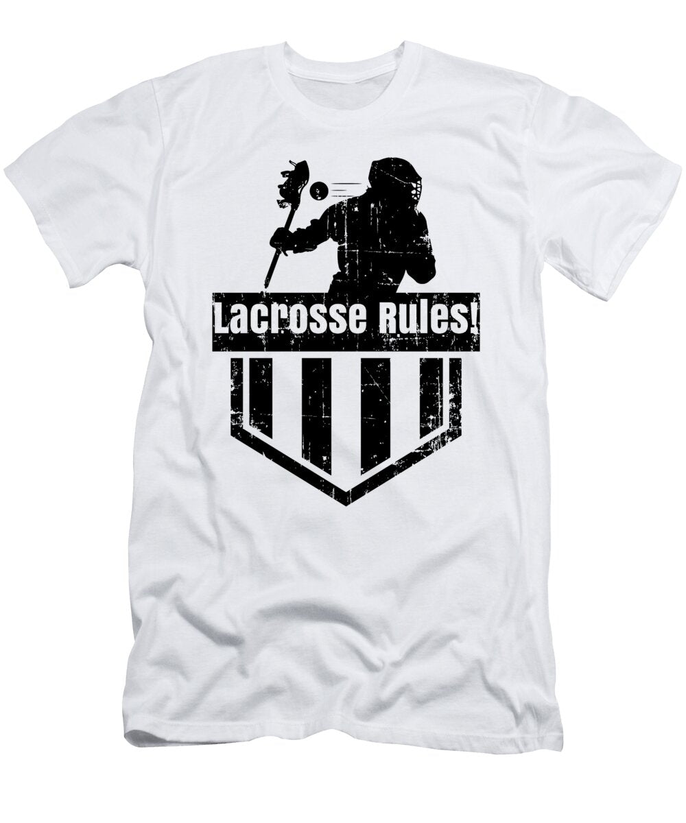 Lacrosse Rules Lax Sport Goat Lacrosse Player Lacrosse Game Relax Steeze Kanig Designs T-Shirt