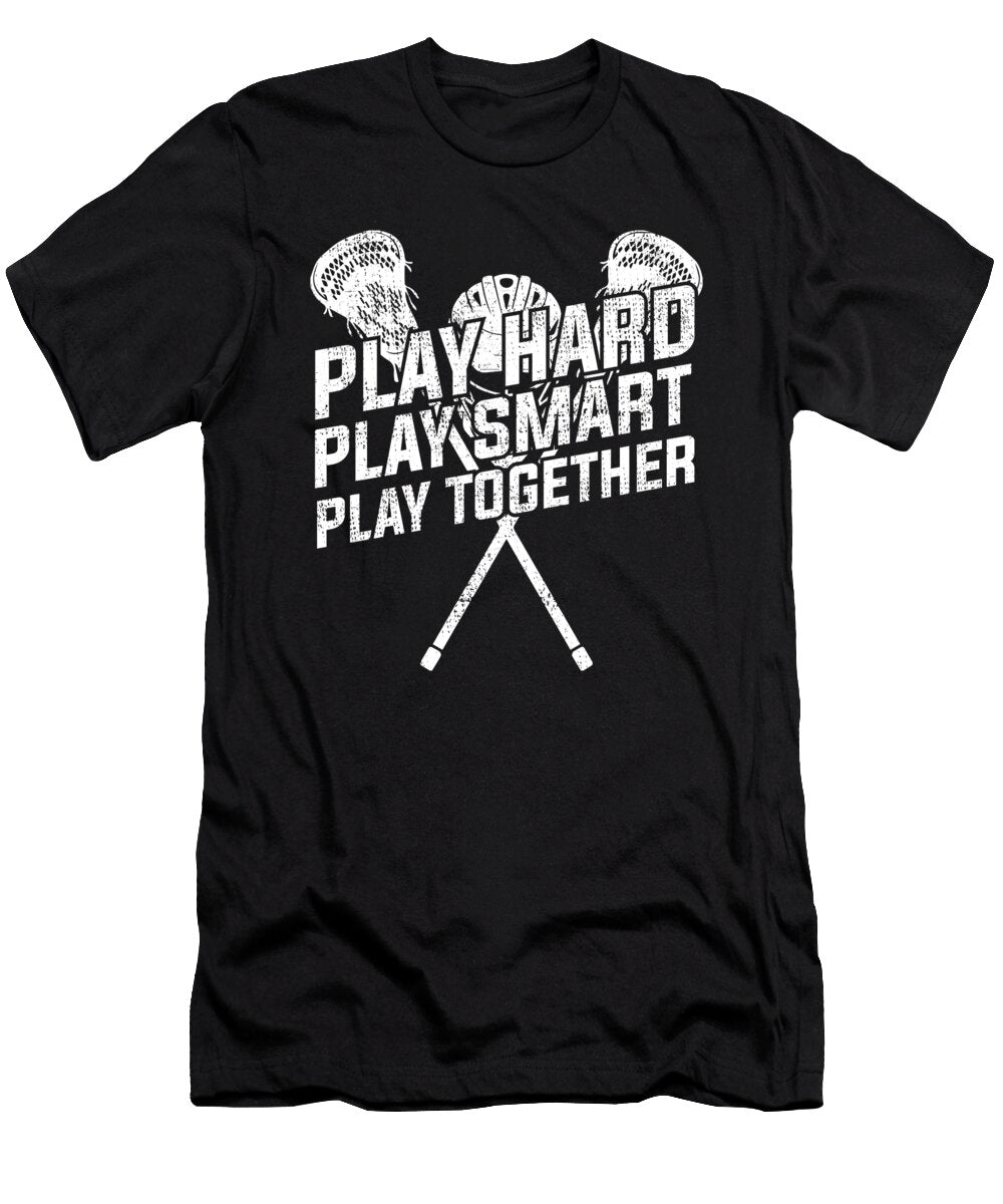 Lacrosse Team Helmet Sticks Lax Team Player Lacrosse Crazy Squirrel T-Shirt