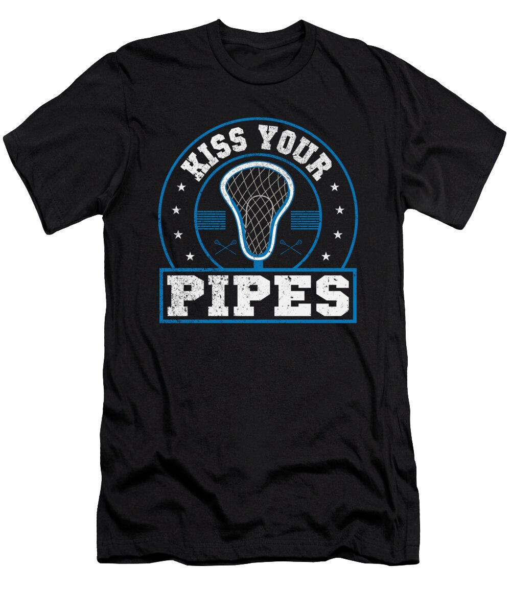 Lacrosse Team Lax Team Player Funny Lacrosse Crazy Squirrel T-Shirt