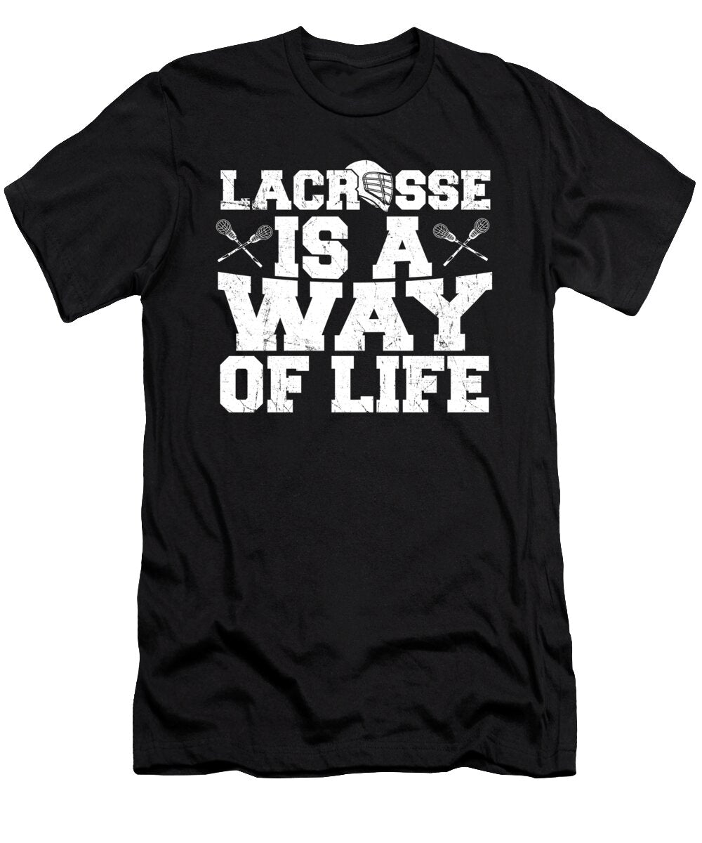 Lacrosse Team Lax Team Player Lacrosse Life Crazy Squirrel T-Shirt