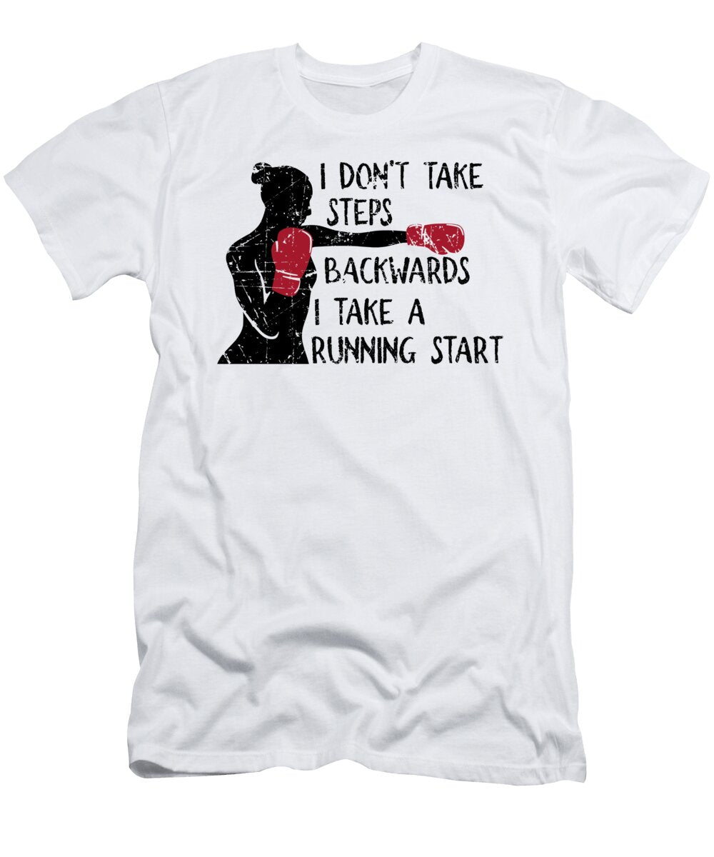 Ladies Boxing Motivation Motivational Basquiaty Store T-Shirt