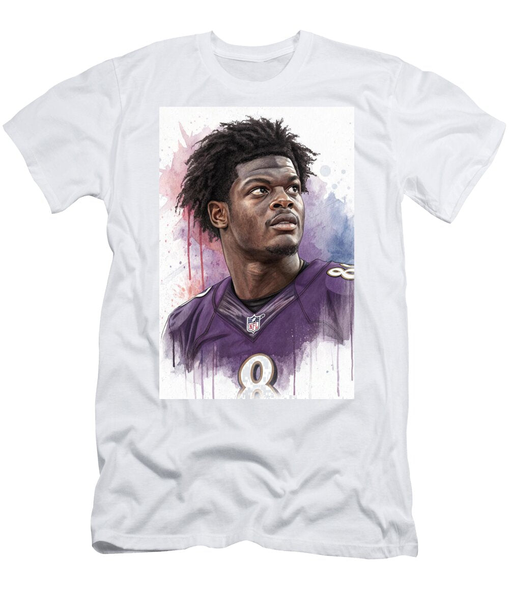 Lamar Jackson in Focus Carlos V T-Shirt