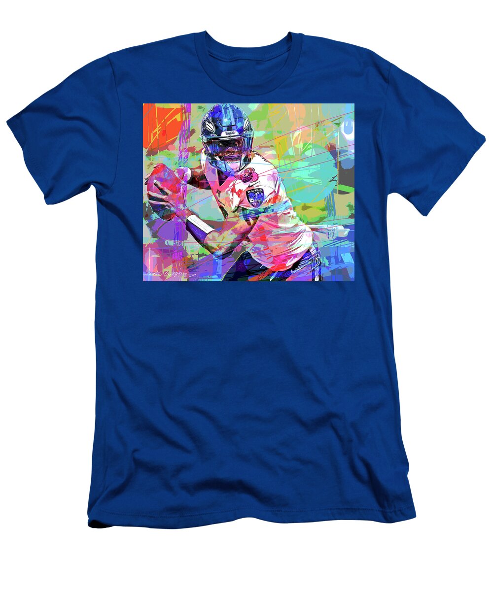 Lamar Jackson Qb David Lloyd Glover T-Shirt
