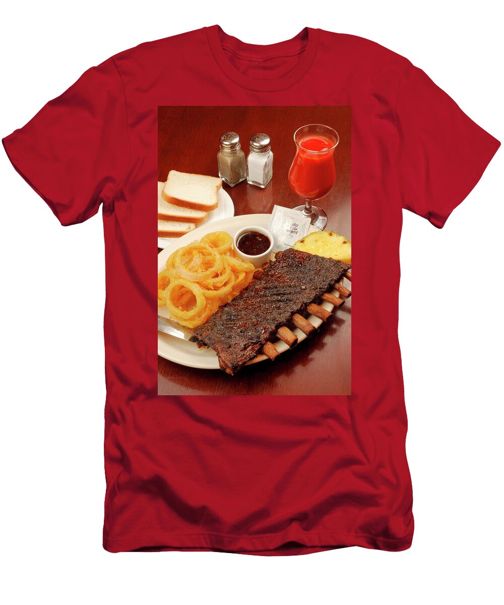 Lamb Ribs with Fried Onion Rings and Tomato Juice Shulevsky Vladimir T-Shirt
