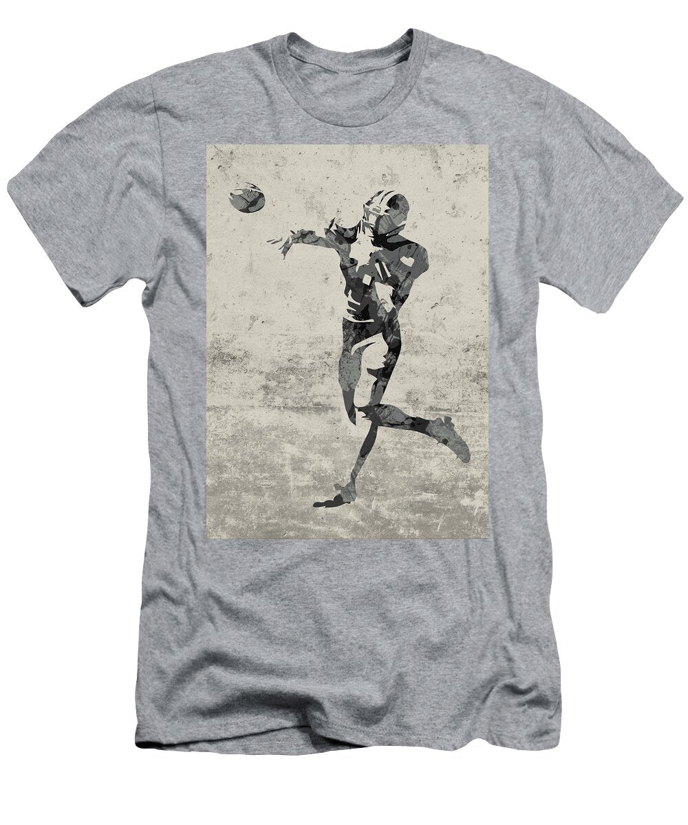 Las Vegas Raiders Quarterback Football Player Paint Splatters Abstract Portrait Design Turnpike T-Shirt