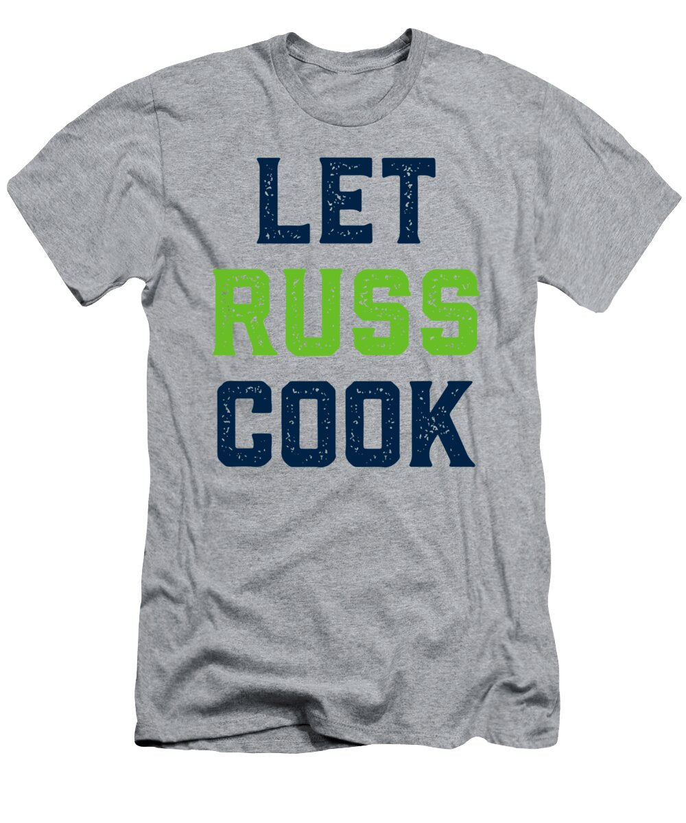 Let Russ Cook Quarterback Chef Tailgate Qb Seattle Football Jamesj Amelia T-Shirt