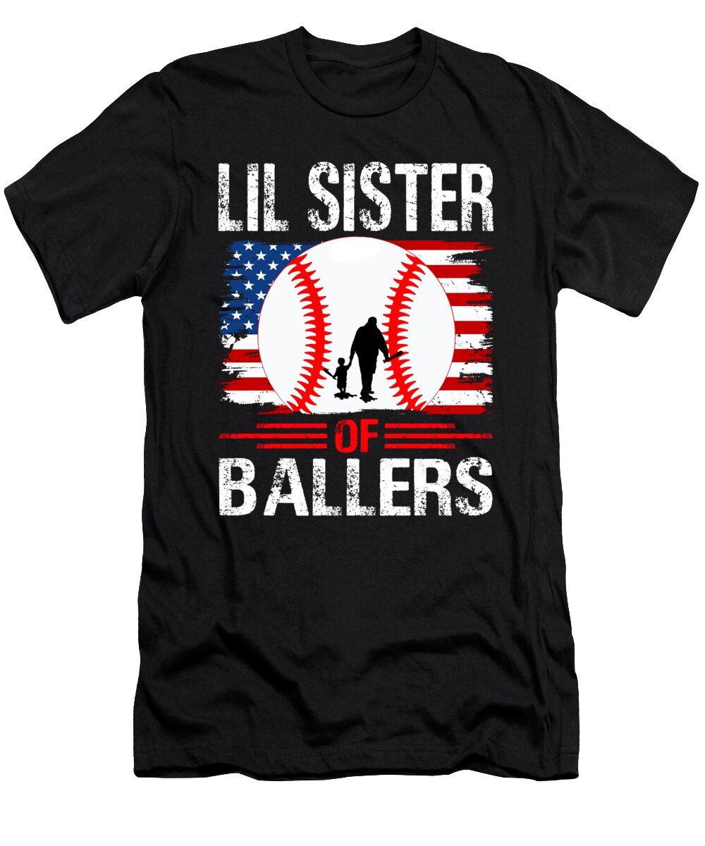 Lil Sister of Ballers Baseball Dhbubble T-Shirt