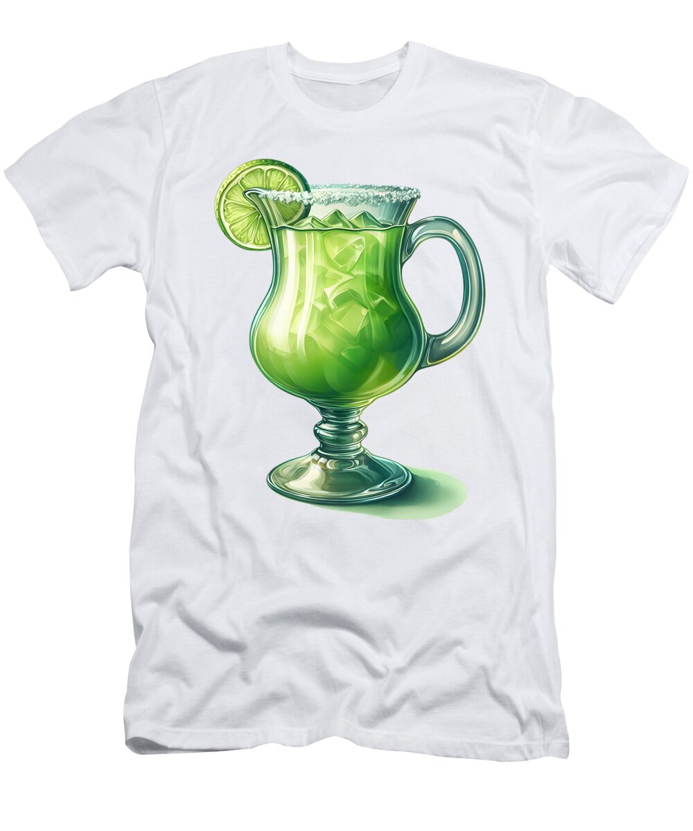 Lime Margarita in Glass Shawn Goth T-Shirt