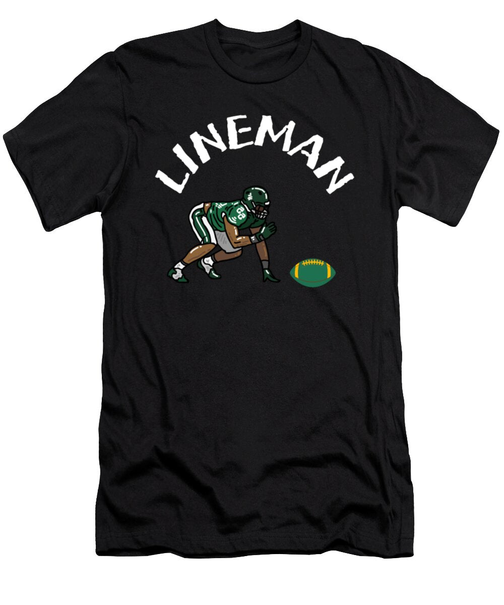 Lineman on the Filed Green Football Tinh Tran Le Thanh T-Shirt