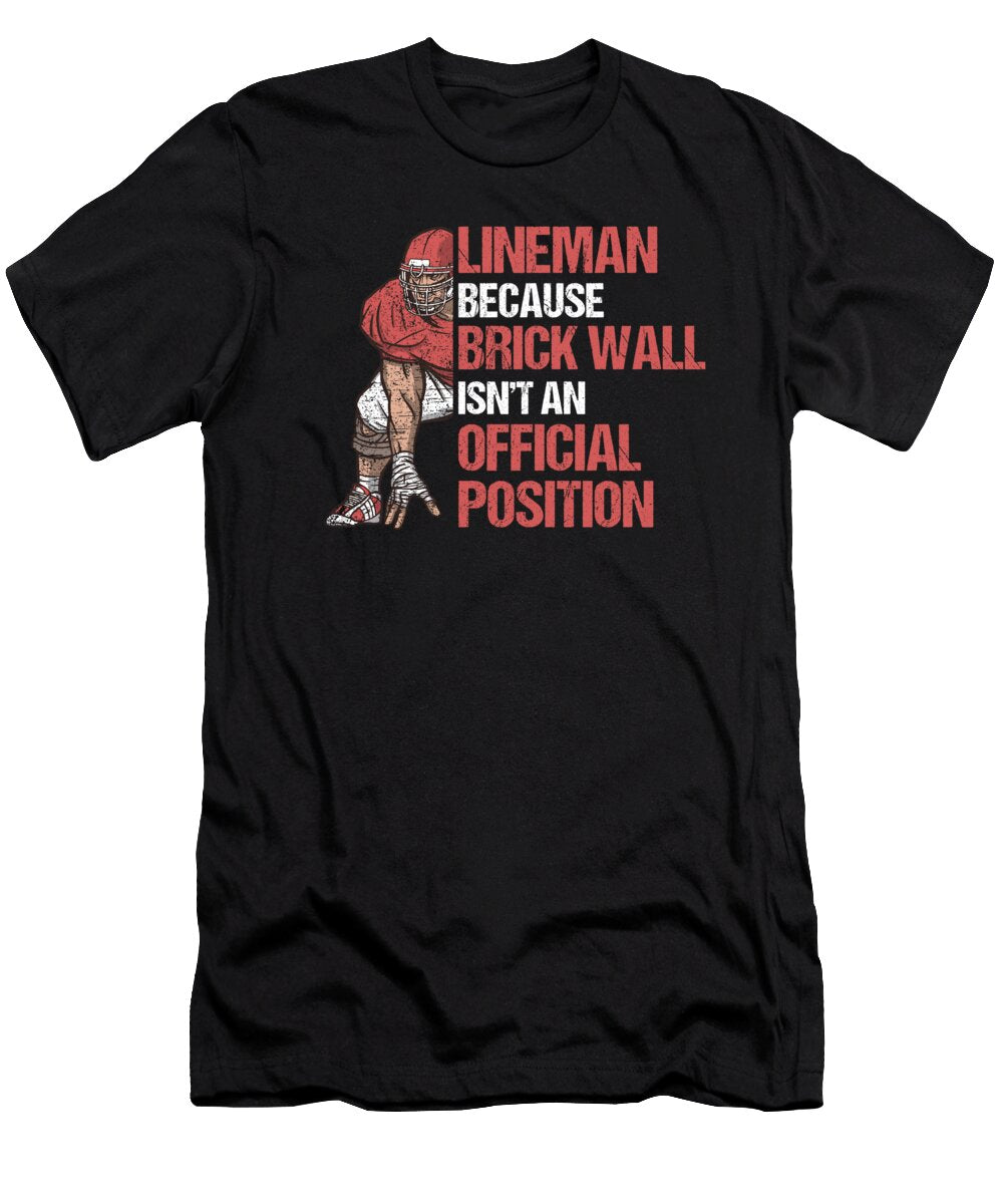 Lineman Rugby Player Rugby Fan Rugby Team Gift Thomas Larch T-Shirt