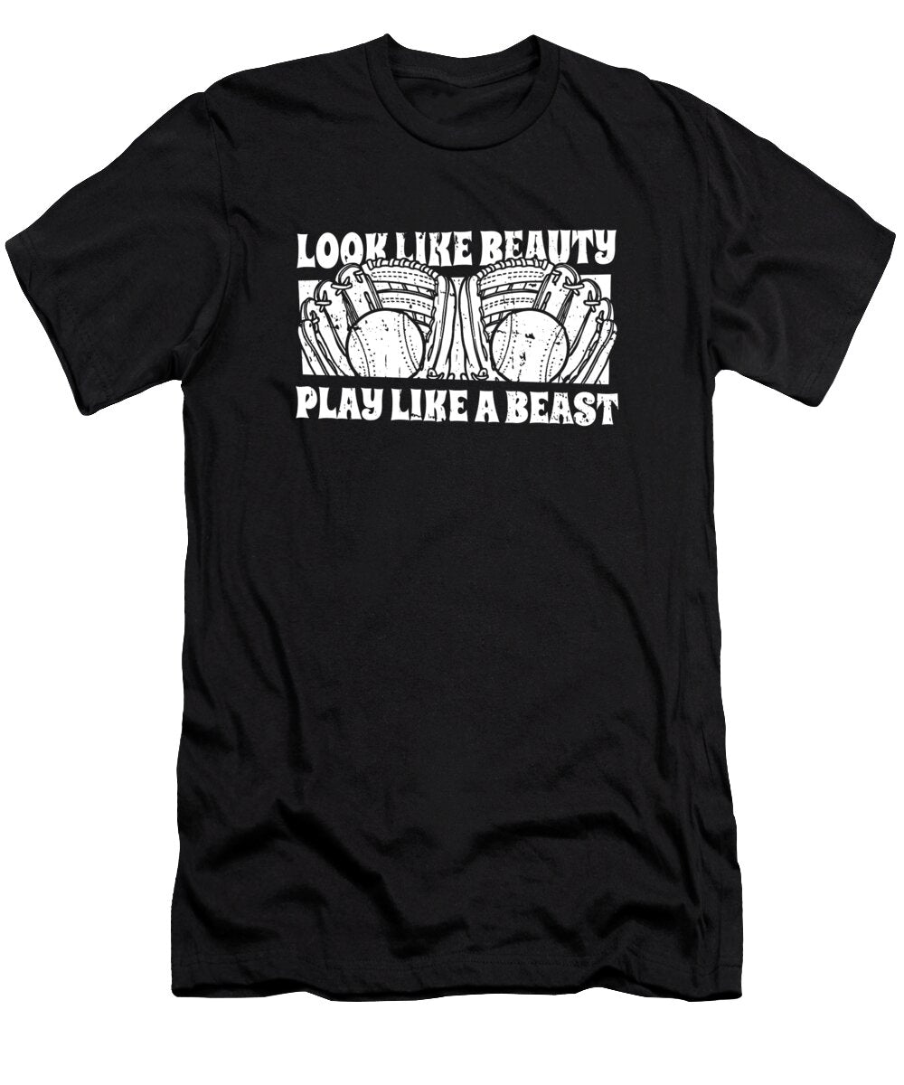 Look Like Beauty Play Like a Beast Crazy Squirrel T-Shirt