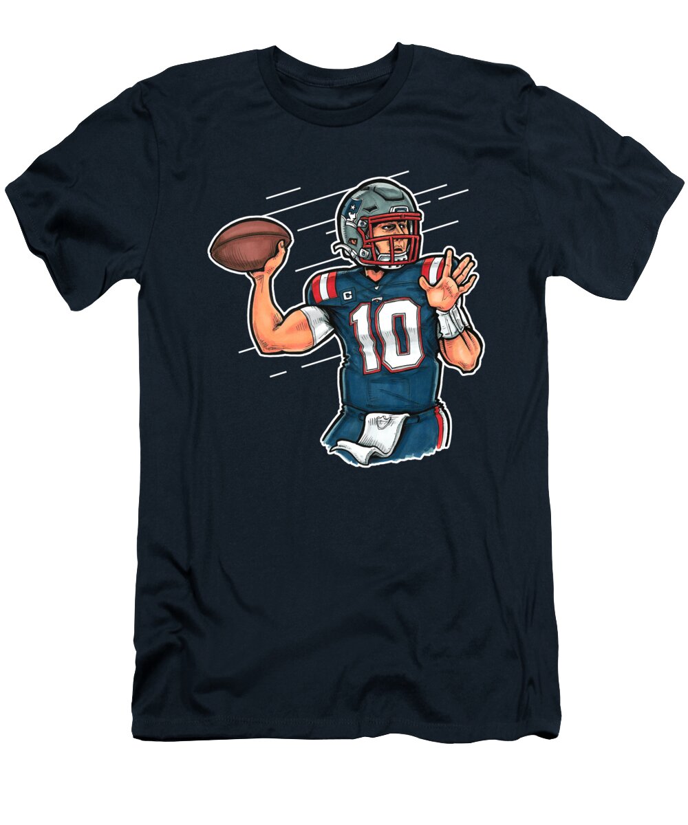 Mac Jones Blue Richard Miller T-Shirt