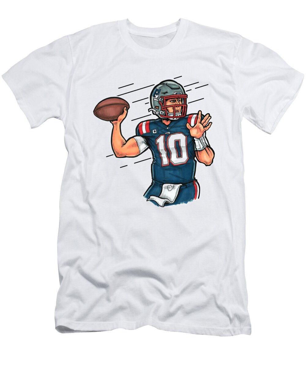 Mac Jones White Richard Miller T-Shirt