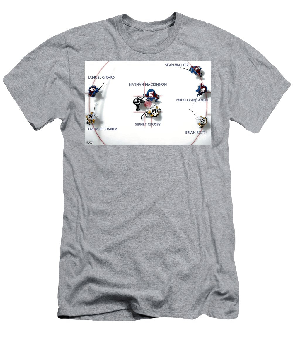Mackinnon Crosby Face Off 1 Robert Williams T-Shirt
