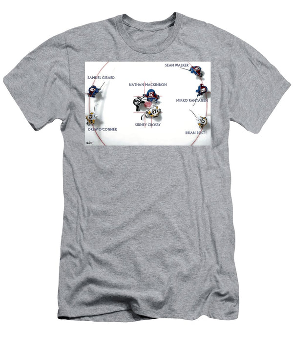 Mackinnon Crosby Face Off 1 Robert Williams T-Shirt