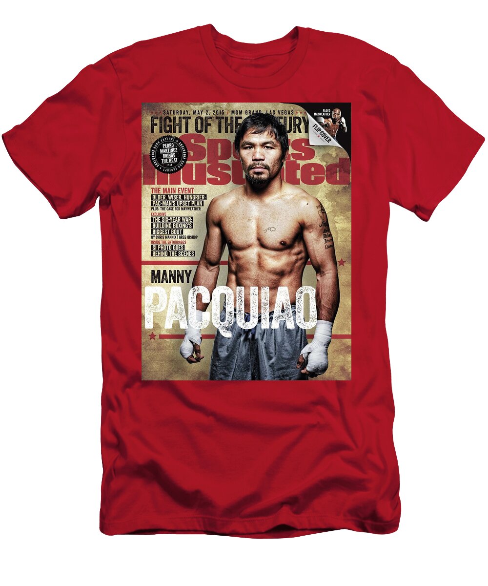 Manny Pacquiao 2015 Wbawbcwbo Welterweight Title Preview May 04 2015 Sports Illustrated Cover T-Shirt