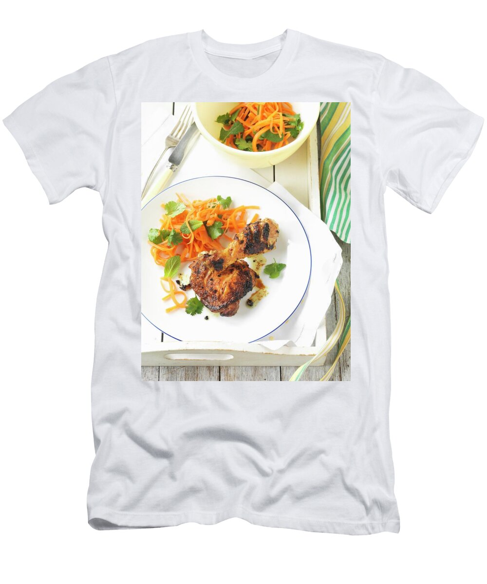 Marinated Grilled Chicken Legs with Carrot Salad Jonathan Gregson T-Shirt