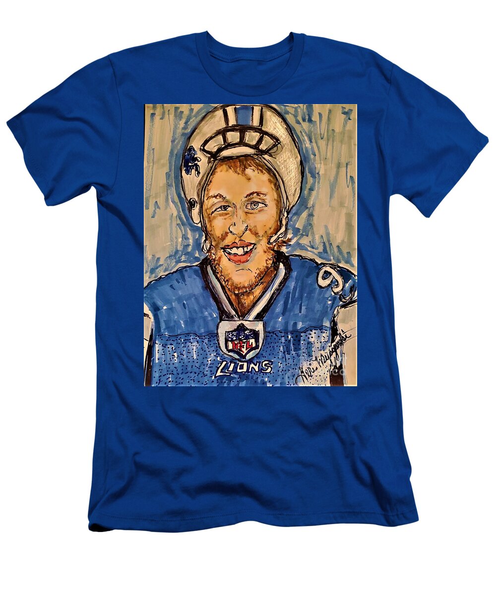 Matthew Stafford Detroit Lions Geraldine Myszenski T-Shirt