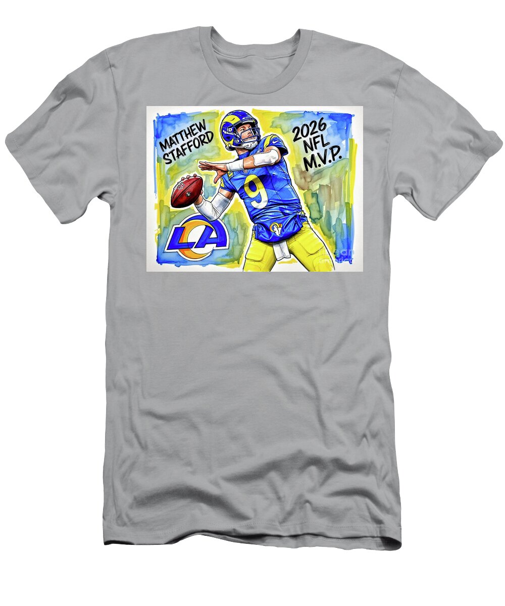 Matthew Stafford Los Angeles Rams Mvp 2026 Story Book 1 Robert Williams T-Shirt