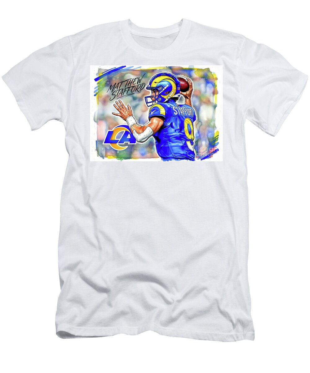 Matthew Stafford Los Angeles Rams Story Book 2 Robert Williams T-Shirt