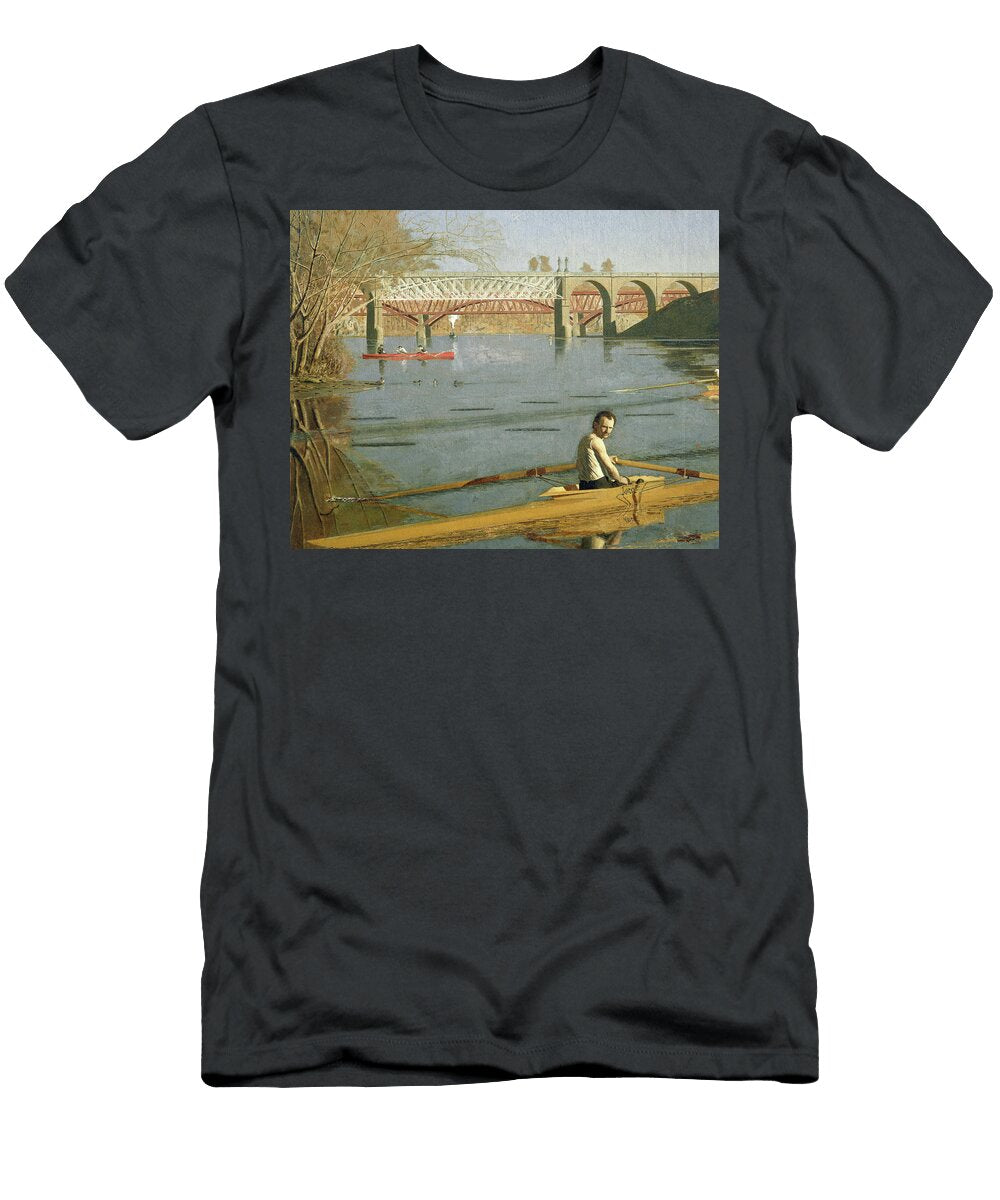 Max Schmitt in a Single Scull Detail Thomas Cowperthwait Eakins T-Shirt