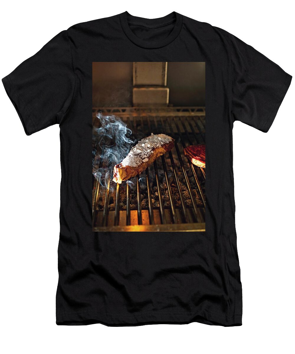 Meat on the Grill At the Lomo Alto Restaurant in Barcelona Spain Jalag Markus Bassler T-Shirt