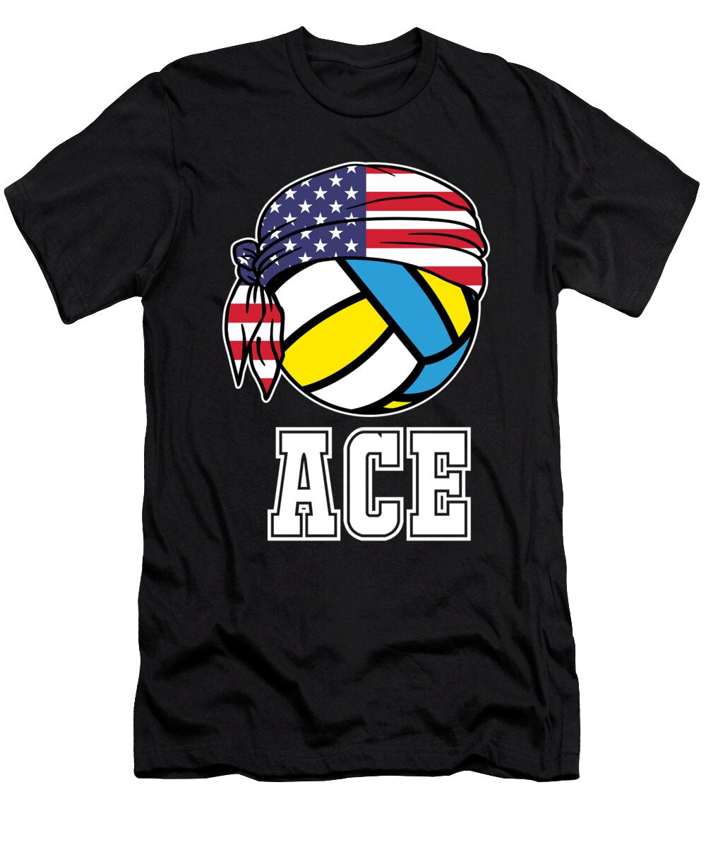 Mens Volleyball Ace Jersey Gift for Indoor Beach Players Martin Hicks T-Shirt