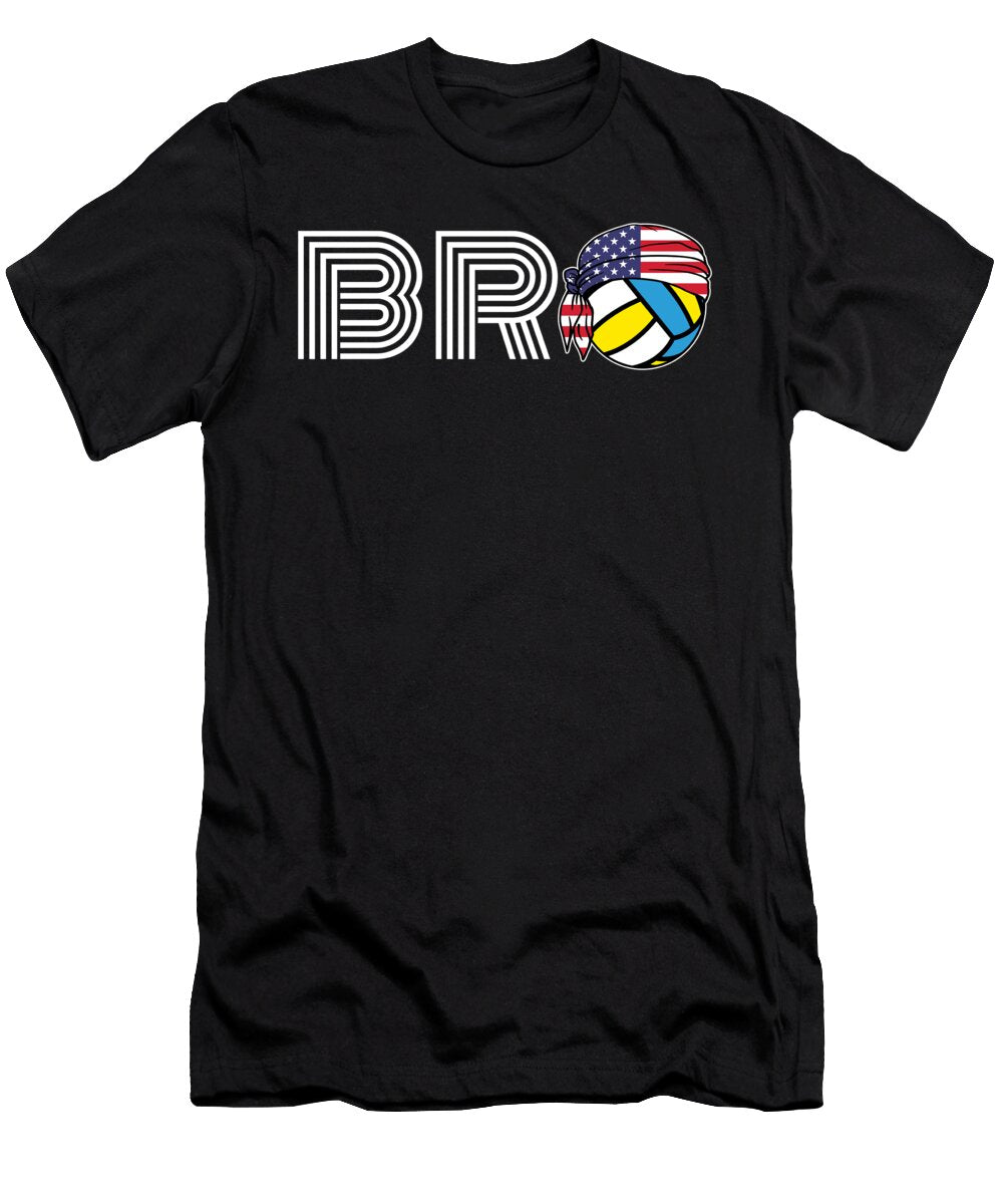 Mens Volleyball Bro Jersey Gift for Indoor Beach Players Martin Hicks T-Shirt
