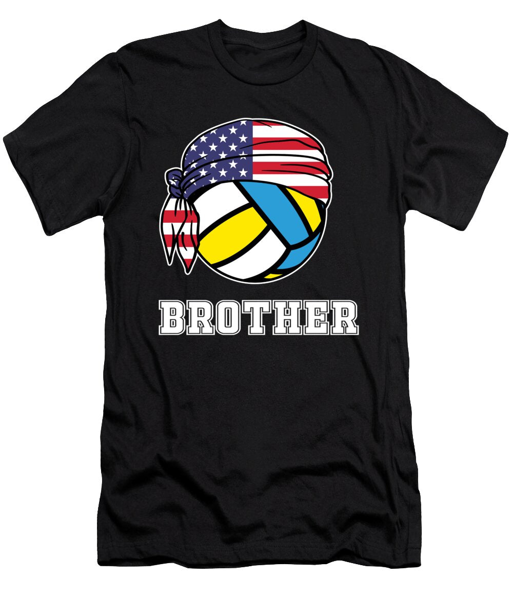 Mens Volleyball Brother Jersey Gift for Indoor Beach Players Martin Hicks T-Shirt