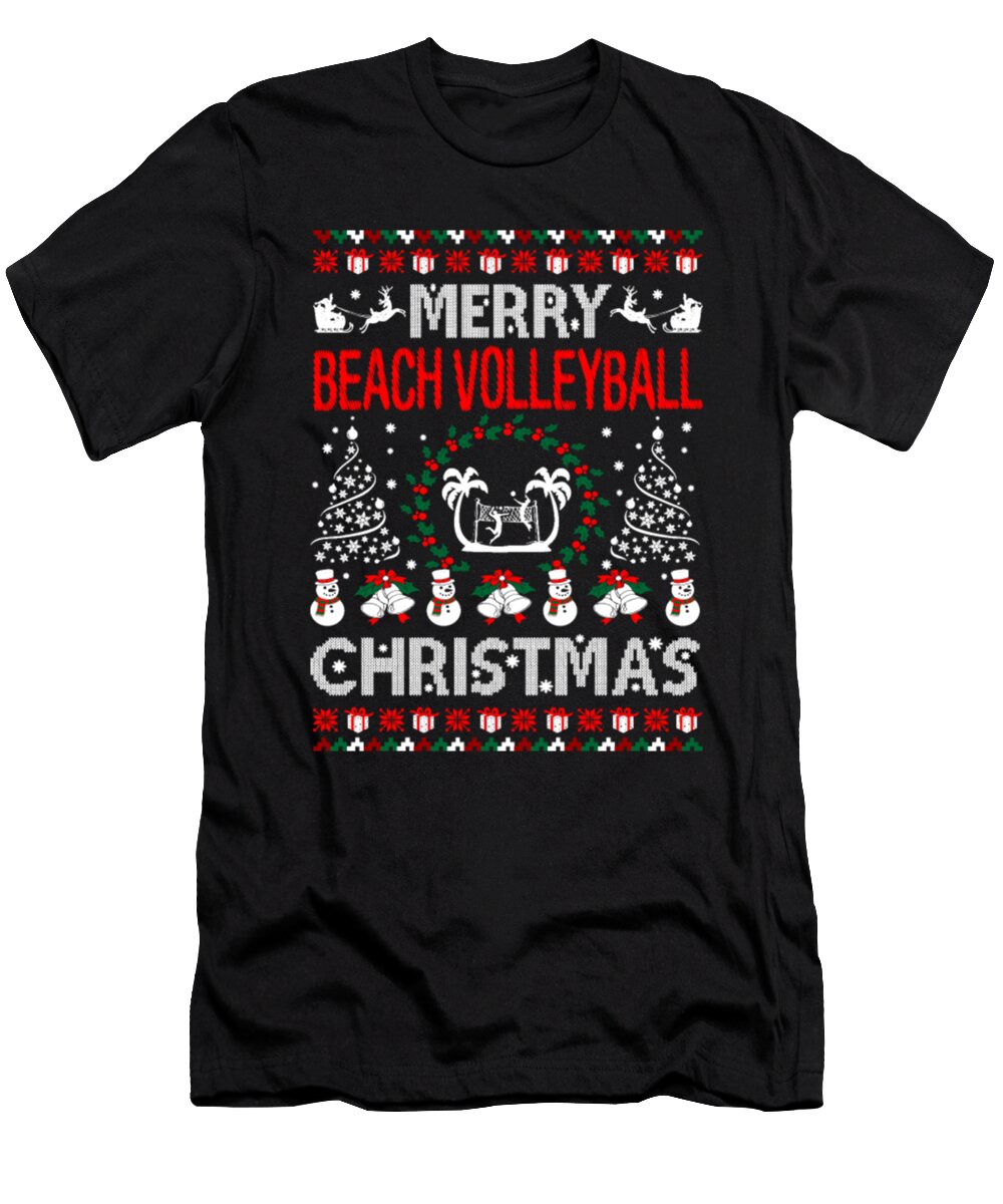 Merry Beach Volleyball Christmas Tinh Tran Le Thanh T-Shirt