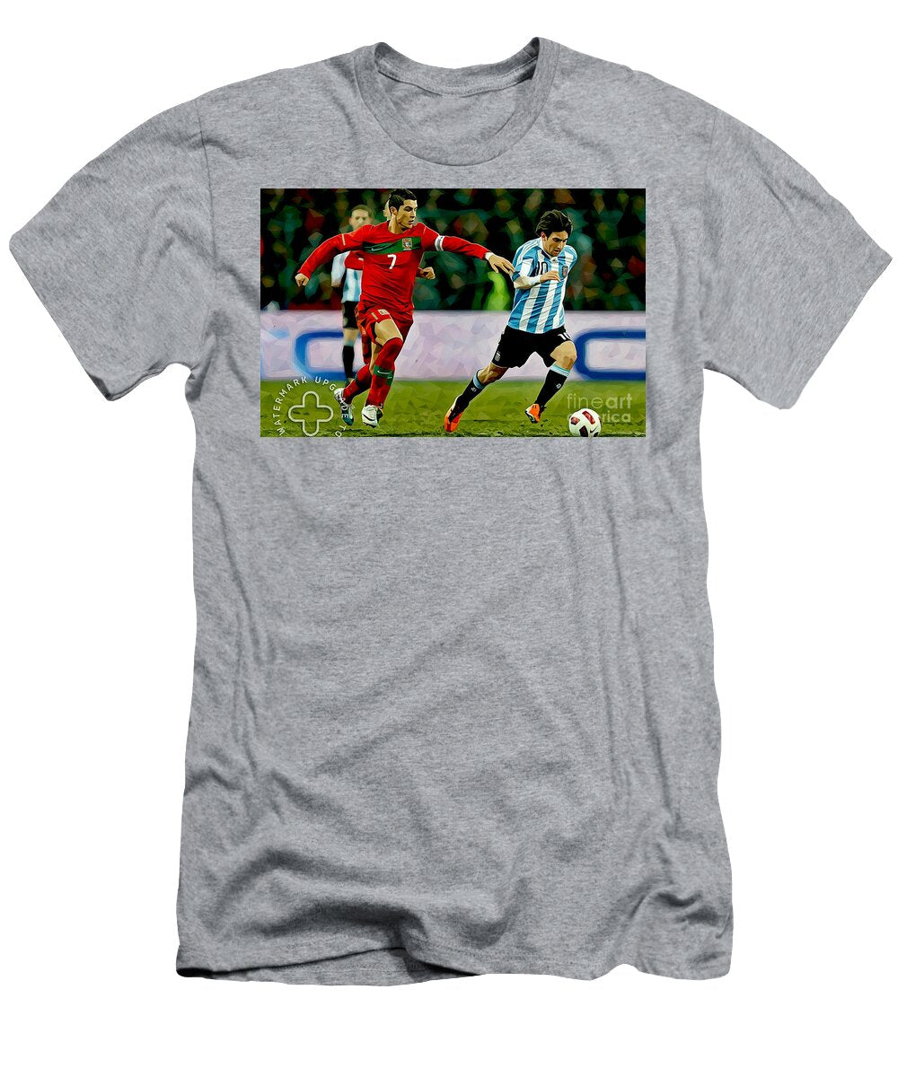 Messi Ronaldo Argentina Portugal Meghaoui Abdellah T-Shirt